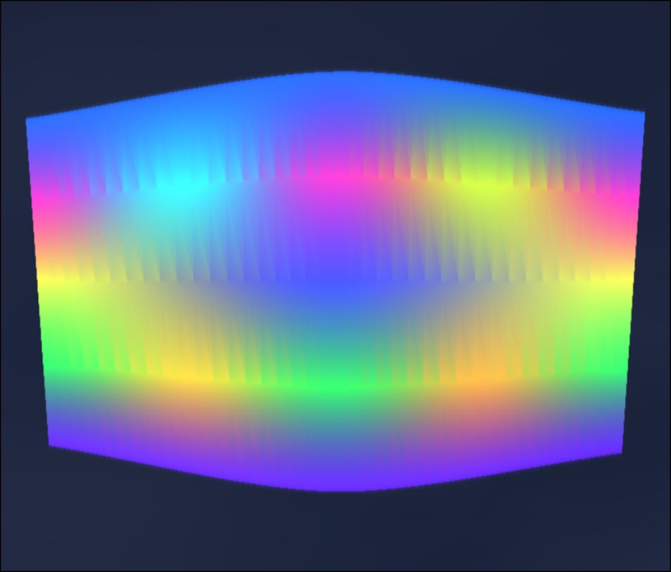 Faceted Gradient Patch render mode in Amorpher