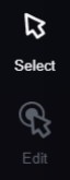Select Mode and Edit Mode controls in Amorpher